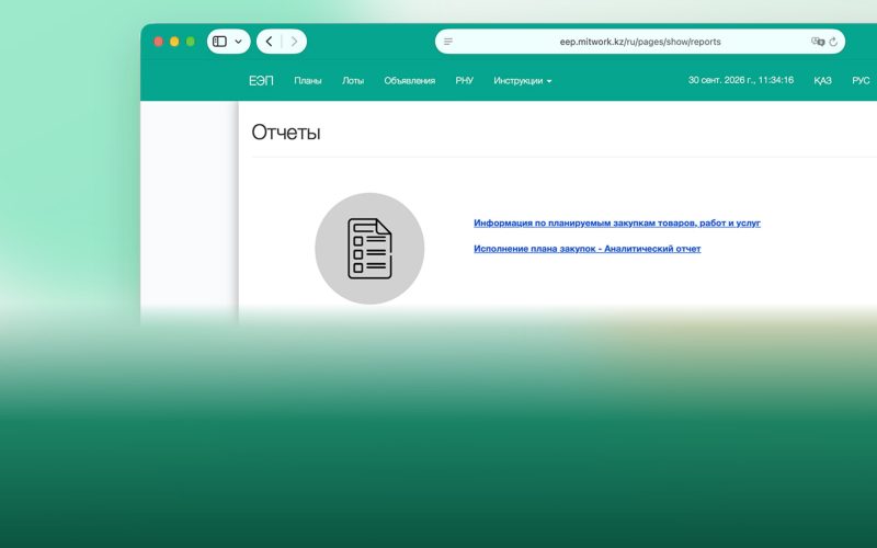 Отчетность на ЕЭП